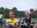 Trash talking before the 100K ride ... say after me ... it's not a race!