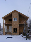 Rear of house with framing complete