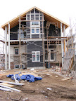 Back of house with trim