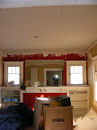 Living room with drywall ceilings