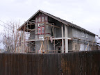 South side of house with painted trim