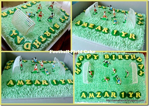 Football field cake