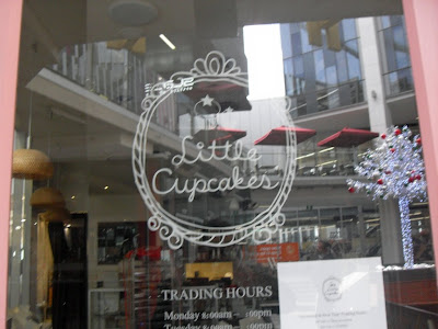The front door of the little cupcakes store in Melbourne