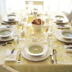 Asparagus Bisque with Curry and Crème Fraîche