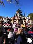 View of one of the Rose Parade floats