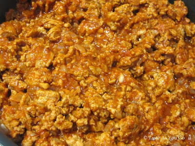 Ground Turkey Sloppy Joe Filling - Photo by Taste As You Go