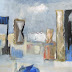 12728 - Vrolijk strand - 40 x 50 cm - € 2450,=
