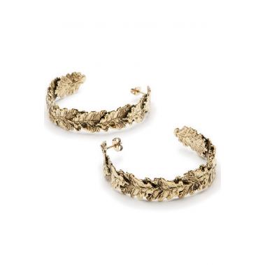 серьги с дубовыми листьями Aurelie Bidermann