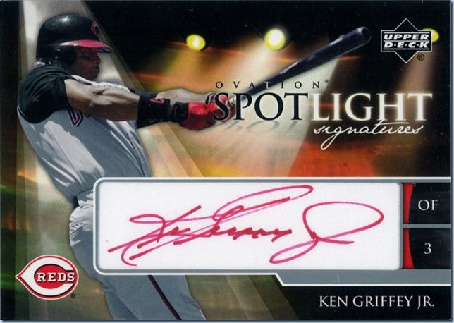 2006 UD Ovation Griffey Auto