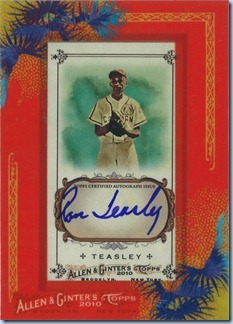 2010 Allen Ginter Teasely Auto