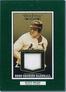 2005 Upper Deck Origins Rolen Jersey