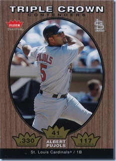 2006 Fleer Trad Pujols Triple Crown