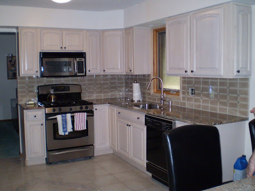images of fireplace remodels with glass tile surround