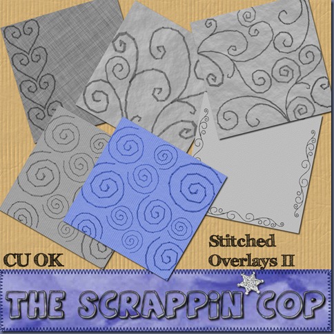 digital scrapbooking freebies   CU OK Stitched Overlay Set II