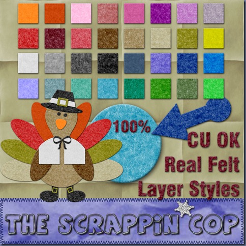 http://thescrappincop.blogspot.com/2009/10/cu-ok-real-felt-layer-styles.html