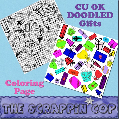 http://thescrappincop.blogspot.com/2009/12/cu-ok-gift-doodle-page.html