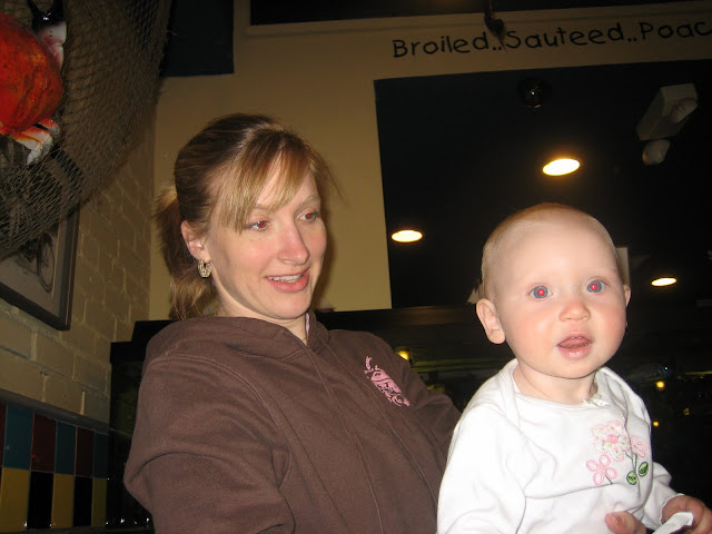 Lunch at Joey's: Cheryl, Adalene,