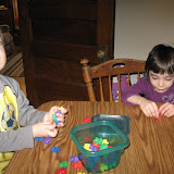 fun with the manipulatives during math time