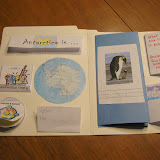 Antarctica lapbook -- inside