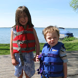 getting ready to go out in the canoe