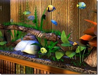 3D Bungalow Aquarium Screensaver