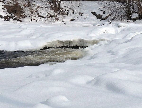 frozen waterfalls