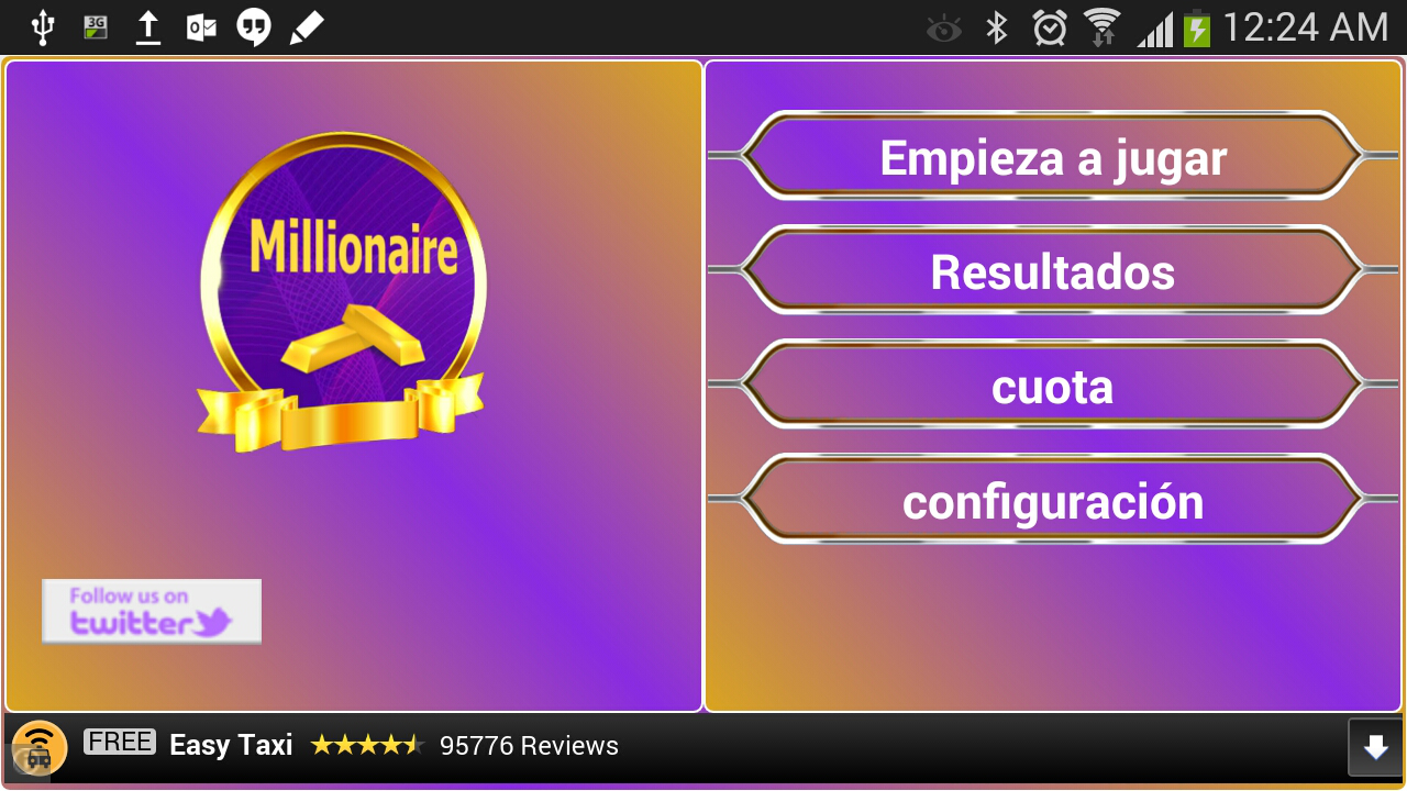 Android application Millionaire screenshort