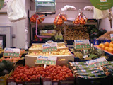 An old-fashioned market in Valladolid, Spain.