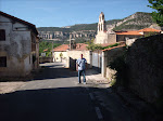 Here I am in a pueblo near Burgos.