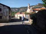 Here I am in a pueblo near Burgos.