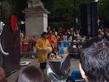 Street performers during the festivals of Burgos.