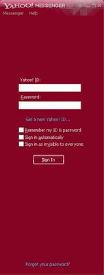 Yahoo Messenger Window Yahoo Messenger Window
