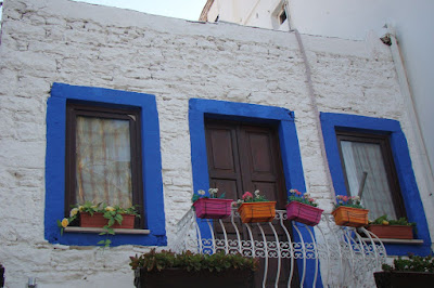 Detalle de una casa de Bodrum
