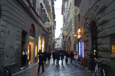 Calle del centro de Florencia