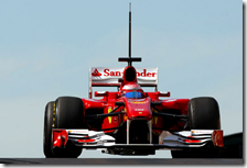 Massa con la Ferrari nei test di Abu Dhabi