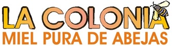 logo la colonia miel pura de abejas