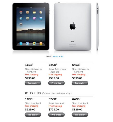 Apple iPad Pre-Order