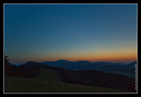 Západ slunce ze Strážovských vrchů