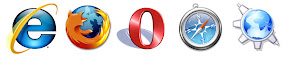 Internet Explorer, Mozilla Firefox, Opera, Safari, Konqueror