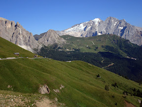 La Marmolada y su glaciar.