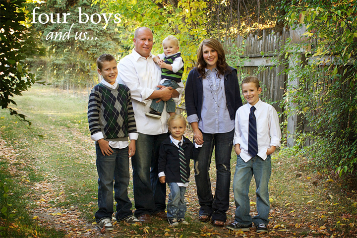 four boys and us...
