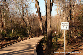 Mile marker 2.5 on the trail.  Note that when I rode this section mile markers 1.5 and 2 where not in place.