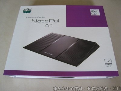 NotePal，Cooler Master NotePal A1的包裝。