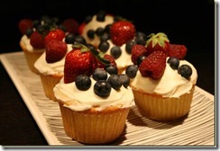 fruit filled cupcake