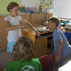 In de derde klas...
