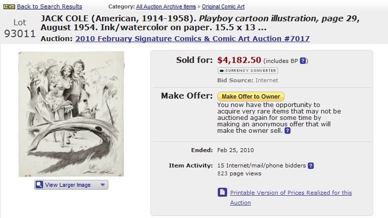 [Jack Cole_Heritage Auction Result[3].jpg]