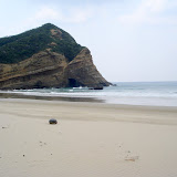 Another beautiful beach all to ourselves on Tanegashima (except for a few surfers). This is the “animal rock” beach. Viewed from a different angle, this rock is supposed to look like an elephant.