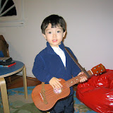 Kai playing his guitar