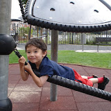 Eidan at the Charles Bridge Park in Prague
