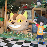 Kai at the Studio Ghibli store in Odaiba